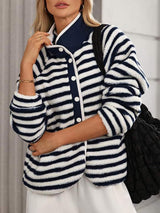 Pocketed Half Snap Sherpa Jacket - Trendsi - Flyclothing LLC