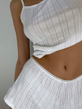 Square Neck Cami and Shorts Set - Trendsi - Flyclothing LLC