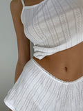 Square Neck Cami and Shorts Set - Trendsi