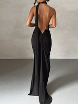Backless One-Shoulder Ruched Bodycon Maxi Dress - Trendsi - Flyclothing LLC