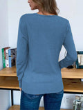 Button Up Long Sleeve Cardigan - Trendsi - Flyclothing LLC