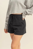 HYFVE Drawstring Waffle Knit Front Pocket Shorts - Trendsi