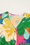 Printed Button Up Half Sleeve Shirt - Trendsi - Flyclothing LLC