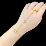 Butterfly Charm Finger Bracelet - Trendsi - Flyclothing LLC
