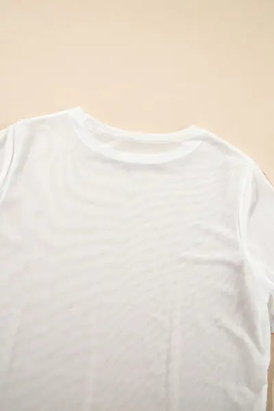 V-Neck Cami and Round Neck Short Sleeve Cover Up Set - Trendsi - Flyclothing LLC