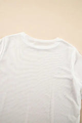 V-Neck Cami and Round Neck Short Sleeve Cover Up Set - Trendsi - Flyclothing LLC