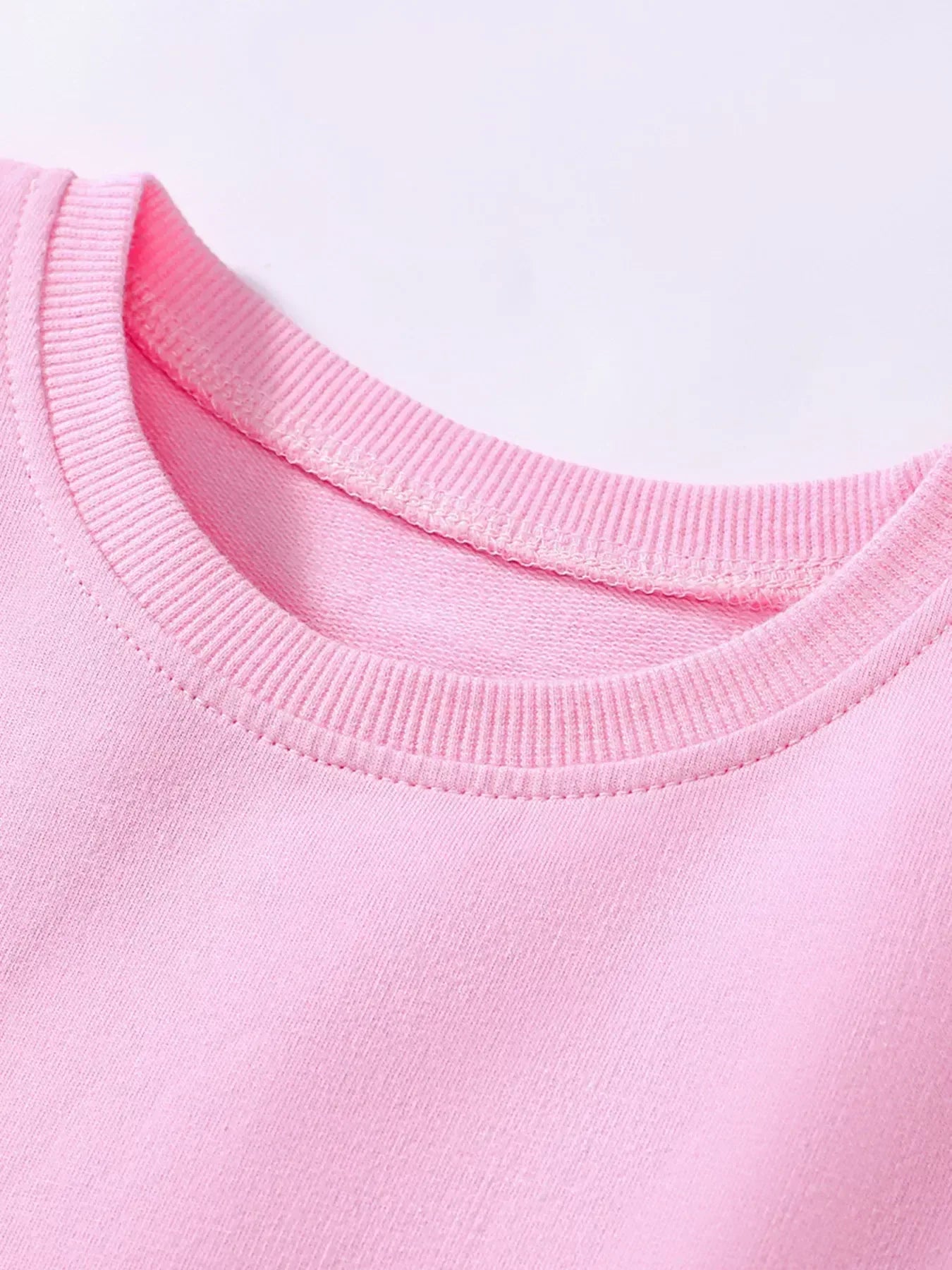 Children's Bunny Embroidered Round Neck Dress - Trendsi - Flyclothing LLC