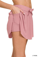 Zenana Ruffle Hem Tennis Skirt With Hidden Inner Pockets - Trendsi - Flyclothing LLC