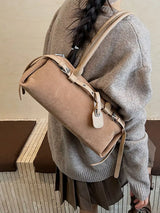 Buckle Decor Shoulder Bag - Trendsi - Flyclothing LLC