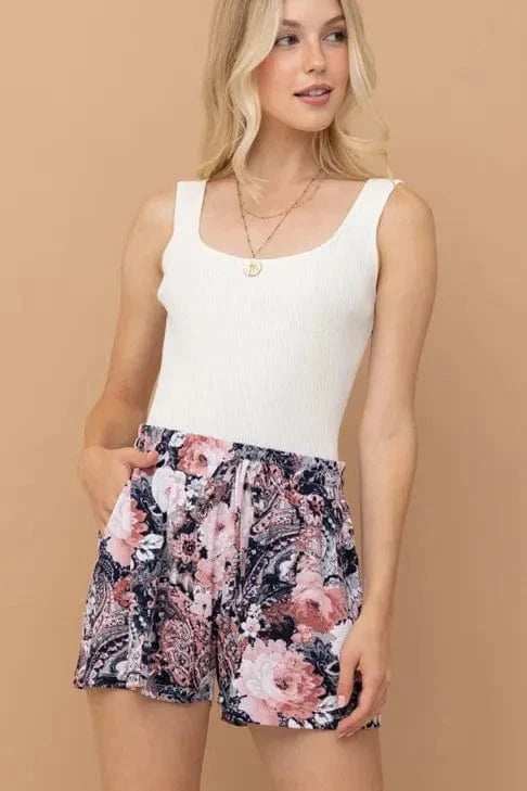 And The Why Wrinkle-free Stretchy Cooling Fabric Shorts - Trendsi - Flyclothing LLC