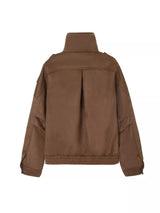 Asymmetrical Zipper Moto Jacket with Belt Detail - Trendsi - Flyclothing LLC