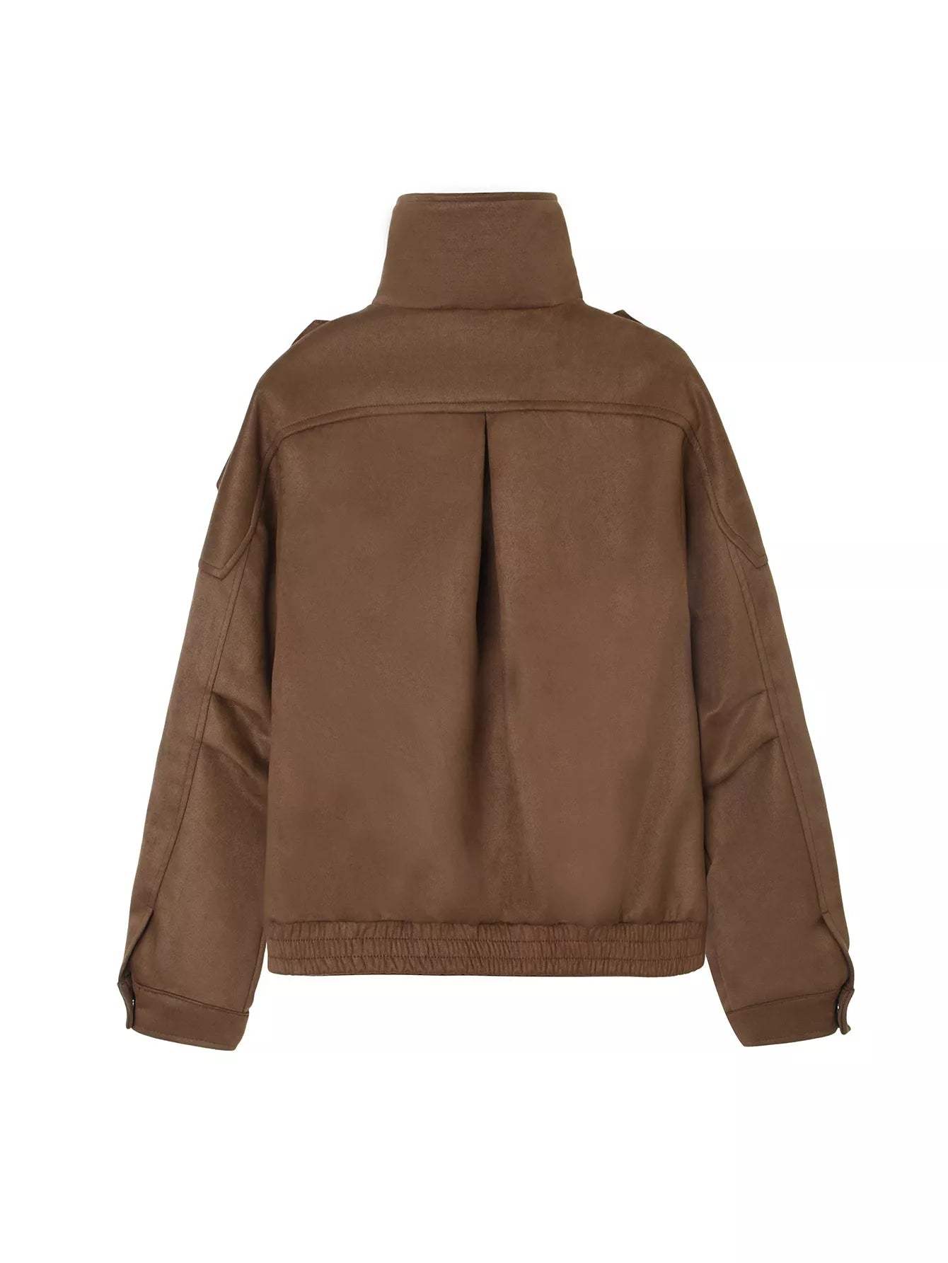 Asymmetrical Zipper Moto Jacket with Belt Detail - Trendsi - Flyclothing LLC