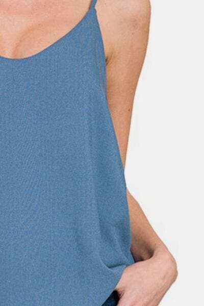 Zenana Two Layered Spaghetti Strap Cami - Trendsi - Flyclothing LLC