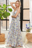 ADORA Bow Back Floral Cami Dress - Trendsi