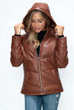 How Dare U Pocketed Zip Up Puffer Jacket with Removable Hood - Trendsi - Flyclothing LLC