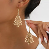 Christmas Tree Dangle Earrings - Trendsi - Flyclothing LLC