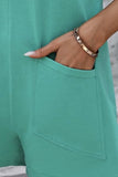 Round Neck Sleeveless Front Pocket Romper - Trendsi - Flyclothing LLC