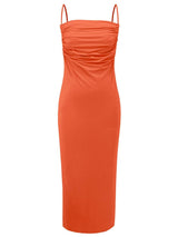 Backless Cowl Neck Sleeveless Cami Dress - Trendsi - Flyclothing LLC