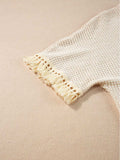 Tassel Round Neck Top and Shorts Set - Trendsi - Flyclothing LLC