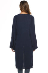 Long Sleeve Open Front Cardigan - Trendsi - Flyclothing LLC
