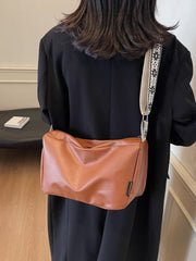 PU Leather Adjustable Strap Crossbody Bag - Trendsi
