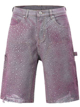 Men's Rhinestone Shorts with Pockets - Trendsi - Flyclothing LLC