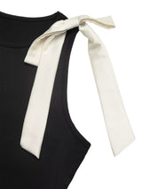 Bow Detail Sleeveless Bodysuit - Trendsi - Flyclothing LLC