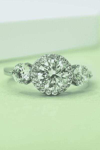 1 Carat Moissanite 925 Sterling Silver Ring - Trendsi - Flyclothing LLC