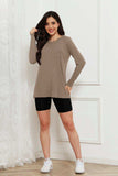 Basic Bae Full Size Round Neck Long Sleeve Top - Trendsi - Flyclothing LLC