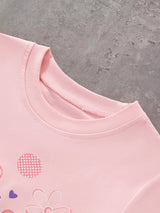 Children's Bunny Round Neck T-Shirt - Trendsi - Flyclothing LLC