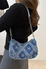 Fringe Star Print Shoulder Bag - Trendsi - Flyclothing LLC