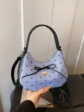 Printed Bow Shoulder Bag - Trendsi