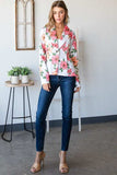 Heimish Full Size Multi Color Floral Blazers with Tunic Plus Size - Trendsi - Flyclothing LLC