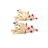 Christmas Reindeer Rhinestone Earrings - Trendsi - Flyclothing LLC