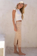 Jade By Jane Full Size Zebra Print Side Slit Midi Skirt Plus Size - Trendsi - Flyclothing LLC