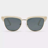 Classic Clubmaster Style Sunglasses with Gold Accents - Trendsi - Flyclothing LLC