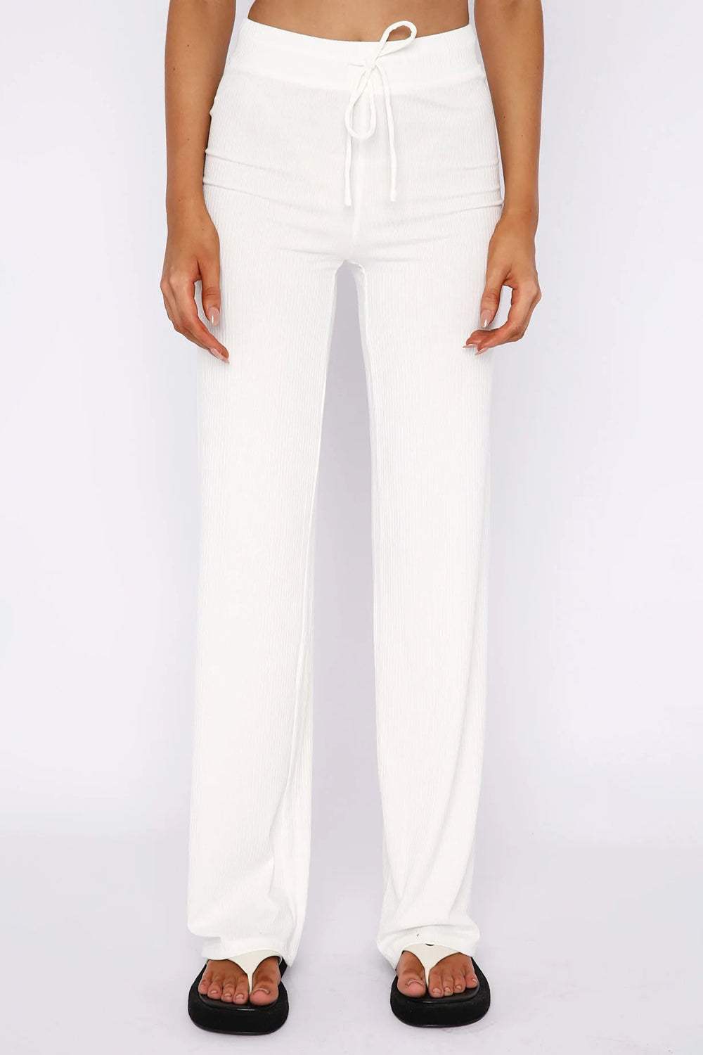 Round Neck Short Sleeve Top and Pants Set - Trendsi - Flyclothing LLC