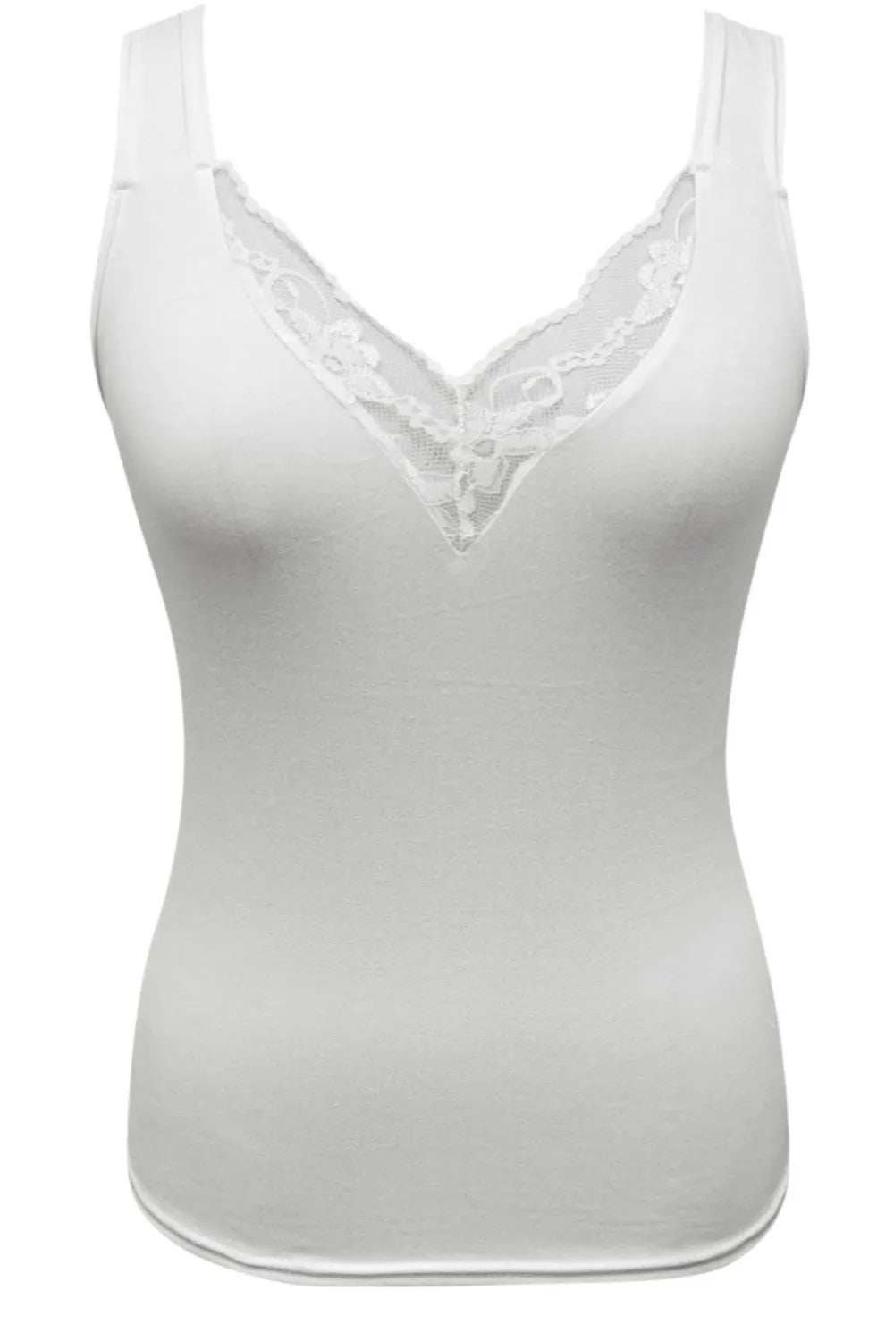 Full Size Lace Detail V-Neck Tank Plus Size - Trendsi - Flyclothing LLC