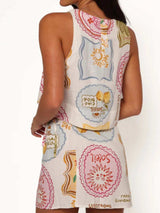 Printed Tank and Skort Two-Piece Set - Trendsi - Flyclothing LLC