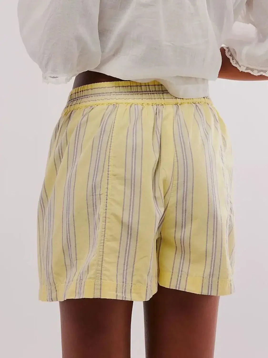 Elastic Waist Shorts - Trendsi - Flyclothing LLC