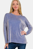 Zenana Ribbed Striped Long Sleeve T-Shirt - Trendsi - Flyclothing LLC