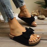 Comfortable Bow Decor Casual Sandals - Trendsi - Flyclothing LLC