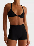 Seamless Bra and High Waist Shorts Active Set - Trendsi - Flyclothing LLC