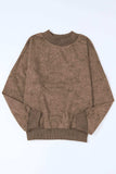 Mock Neck Dropped Shoulder Sweatshirt - Trendsi - Flyclothing LLC