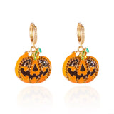 Halloween Pumpkin Drop Earrings - Trendsi - Flyclothing LLC