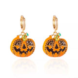 Halloween Pumpkin Drop Earrings - Trendsi - Flyclothing LLC