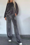 Full Size Boat Neck Long Sleeve Top and Pants Set - Trendsi - Flyclothing LLC