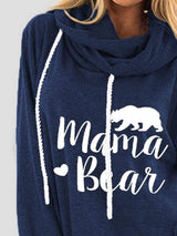 Drawstring Letter Graphic Long Sleeve Hoodie - Trendsi - Flyclothing LLC