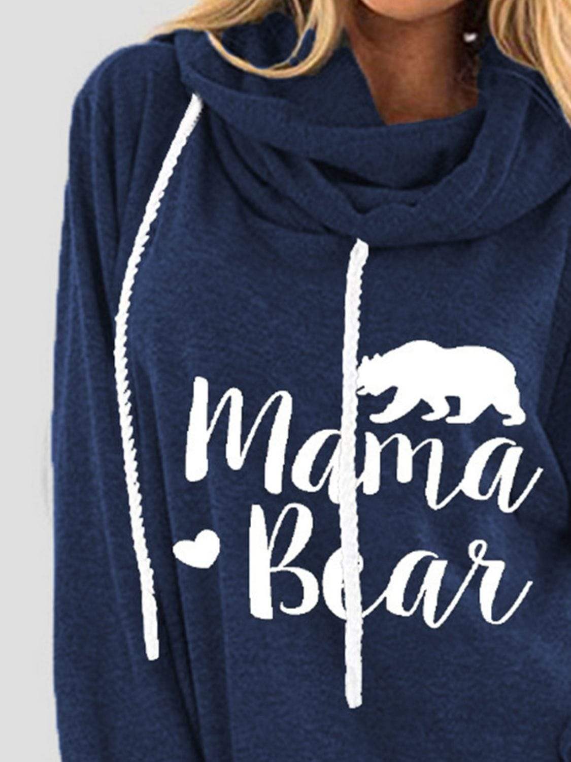 Drawstring Letter Graphic Long Sleeve Hoodie - Trendsi - Flyclothing LLC