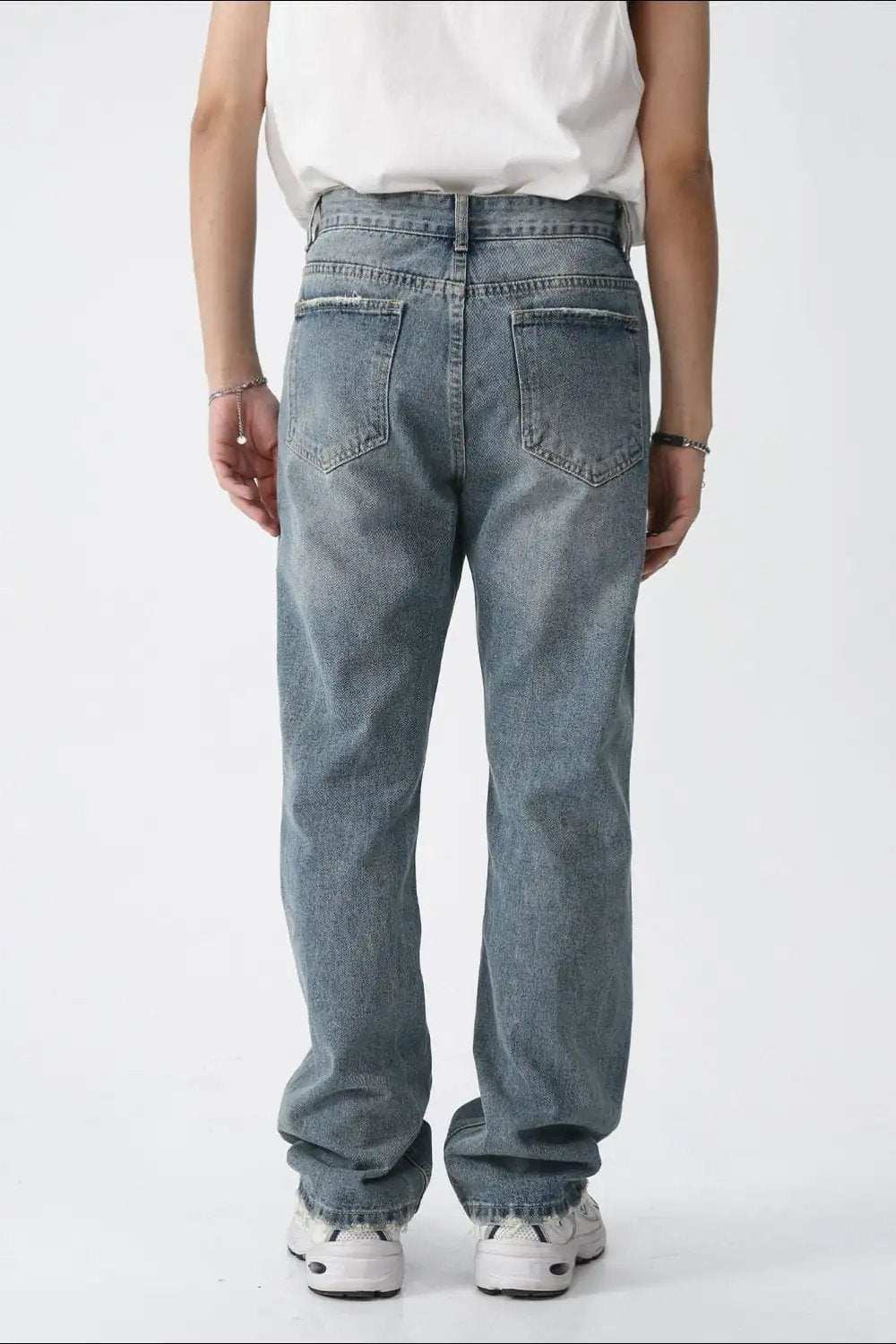 Mid Rise Men's Jeans with Pockets - Trendsi - Flyclothing LLC